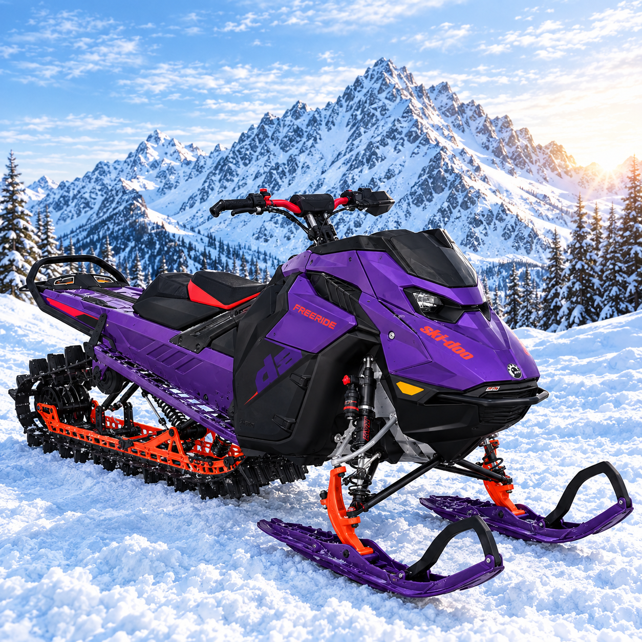 Снегоход FREERIDE 147 850 E-TEC 10.25 display, 3.0